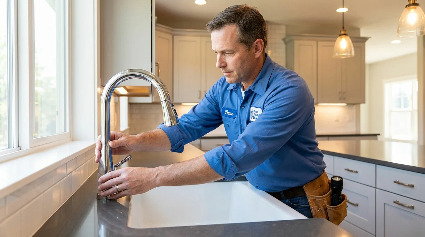 Kitchen faucet installation by Johns Plumbing LLC in Ashdown