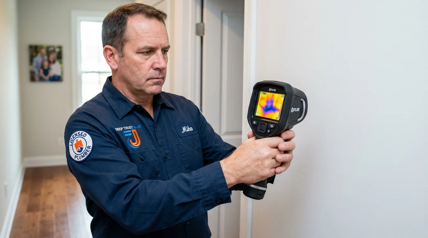 Thermal imaging leak detection by Johns Plumbing LLC in Ashdown